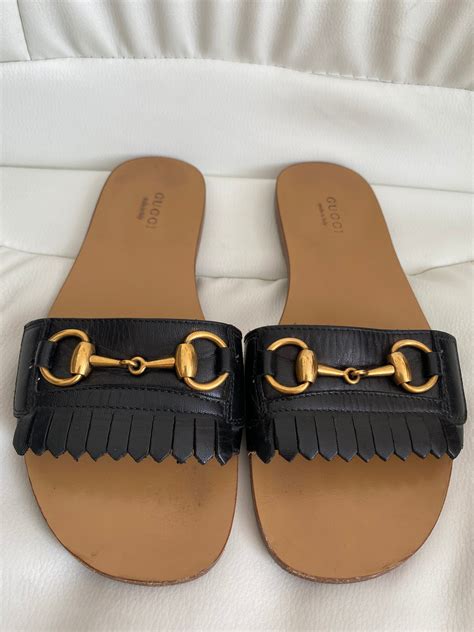 gucci ladies mules|gucci slides women size 9.